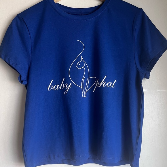 NWOT Baby Phat T-Shirt, Blue, L - Picture 1 of 3